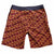 Mens Surfer Boardies from Recycled Plastic Bottles, Peacock print back