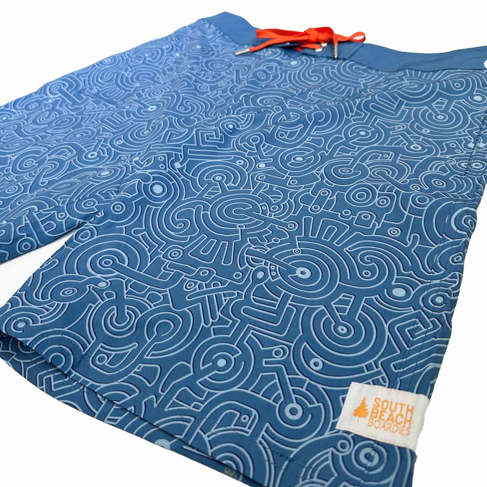Mens Surfer Boardies from Recycled Plastic Bottles, side angle view