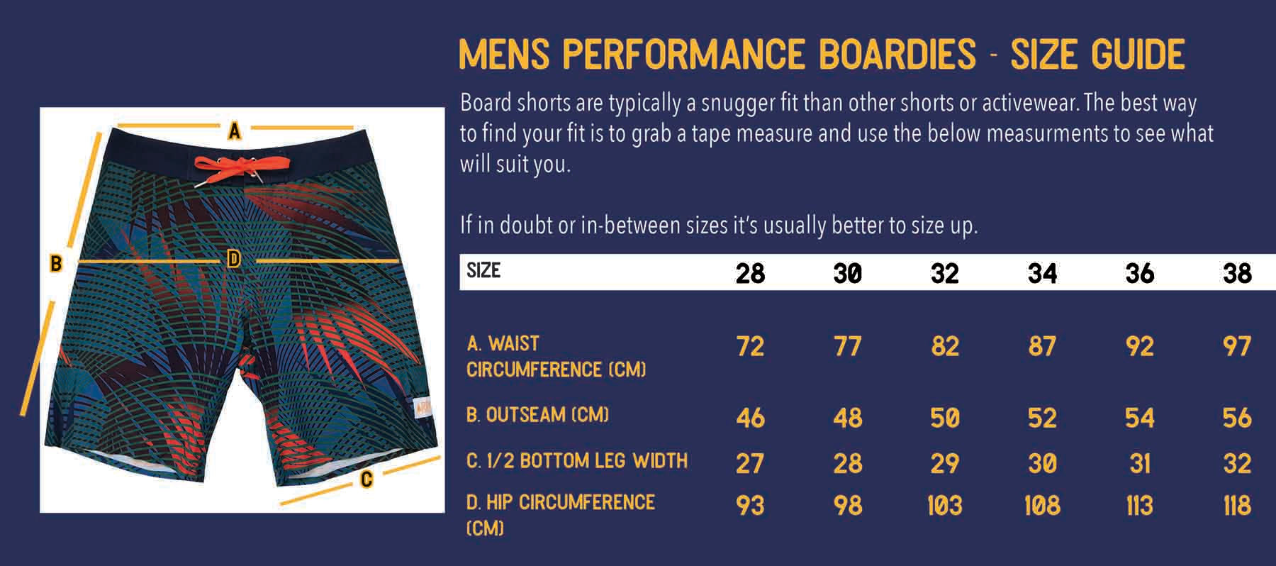 Men's Performance Boardies: Koi