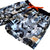 South Beach Boardies Mens Stretchy Trunks made from recycled plastic bottles, Dogs are the best people print, side view