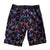 South Beach Boardies Kids Long Board Shorts in Rock Lobster print made from recycled plastic bottles, back view