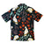 South Beach Boardies Men's Cubano Shirt made from Eucalyptus Tencel in Cocky print, back view