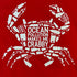 Unisex Organic Cotton T-Shirt: Red 'Ocean Pollution Makes Me Crabby'