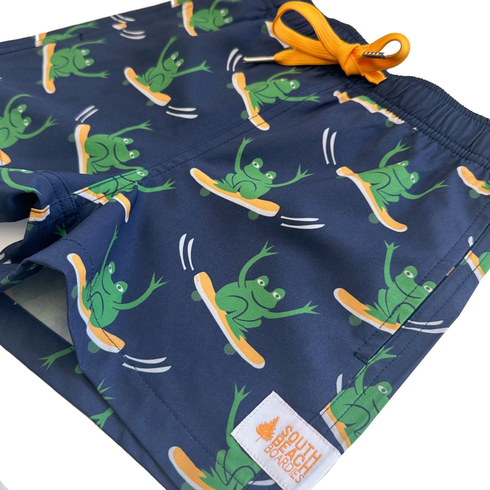 Kids Stretchy Trunks: Froggy Skates