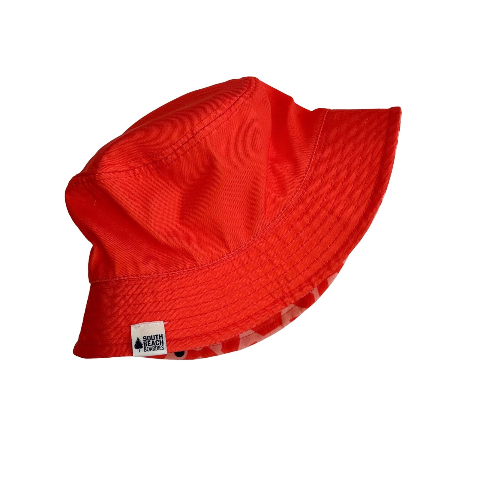 Reversible Recycled Bucket Hat: Big Red Lobster