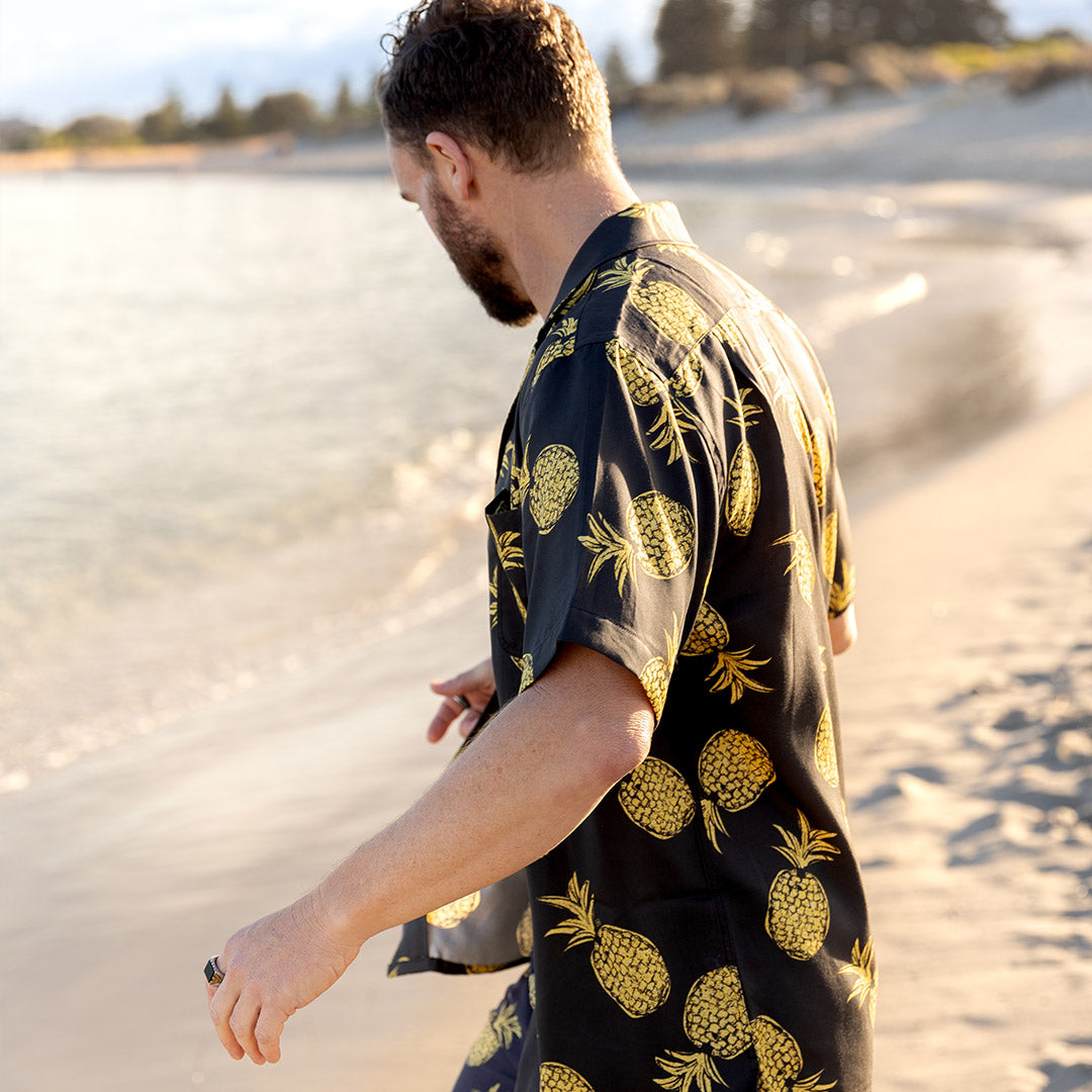 Insta men's limited edition cubano shirts made from eucalyptus tencel by South Beach Boardies copy