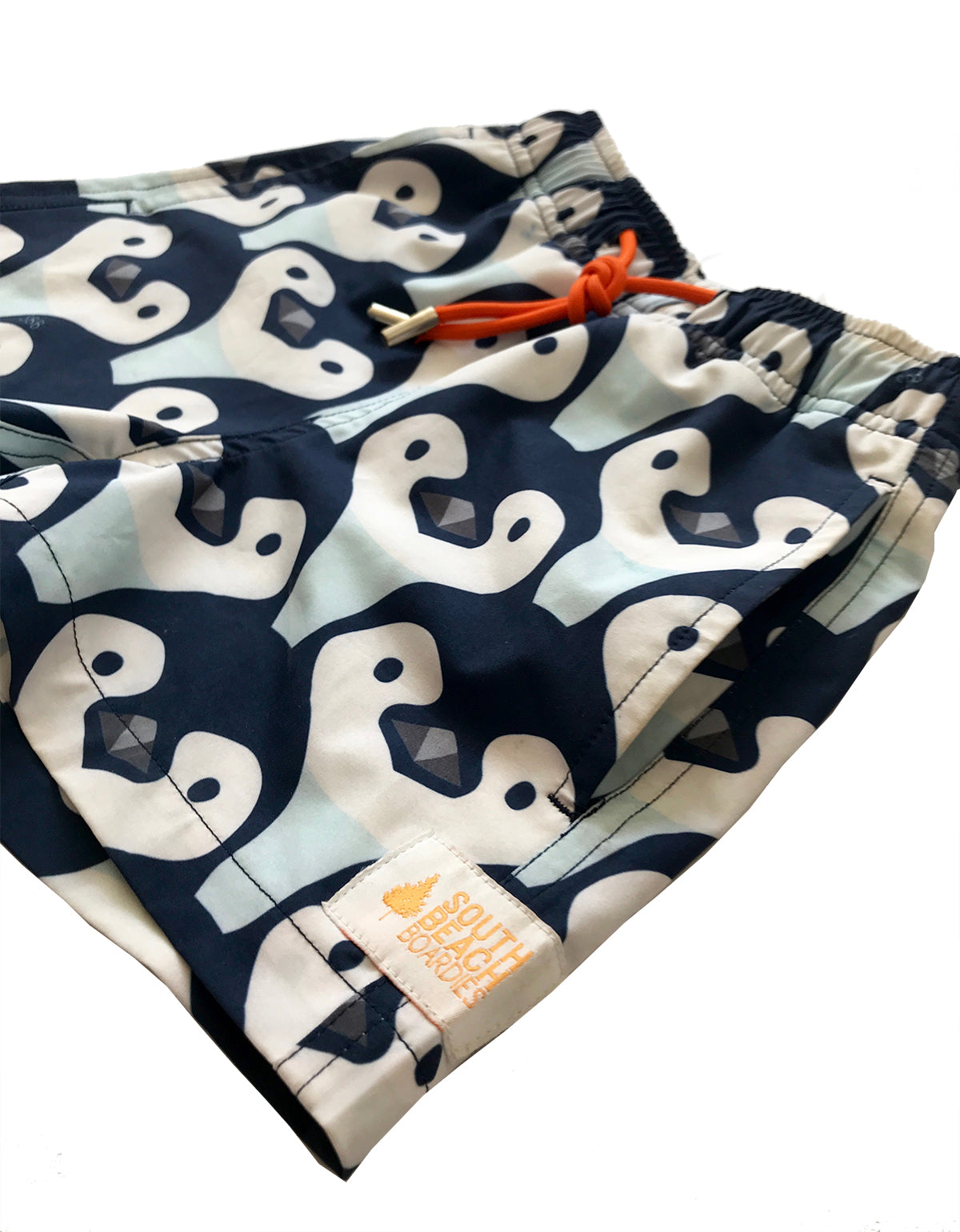 KIDS STRETCHY TRUNKS from Recycled Plastic Bottles, PENGUIN PARADE, side
