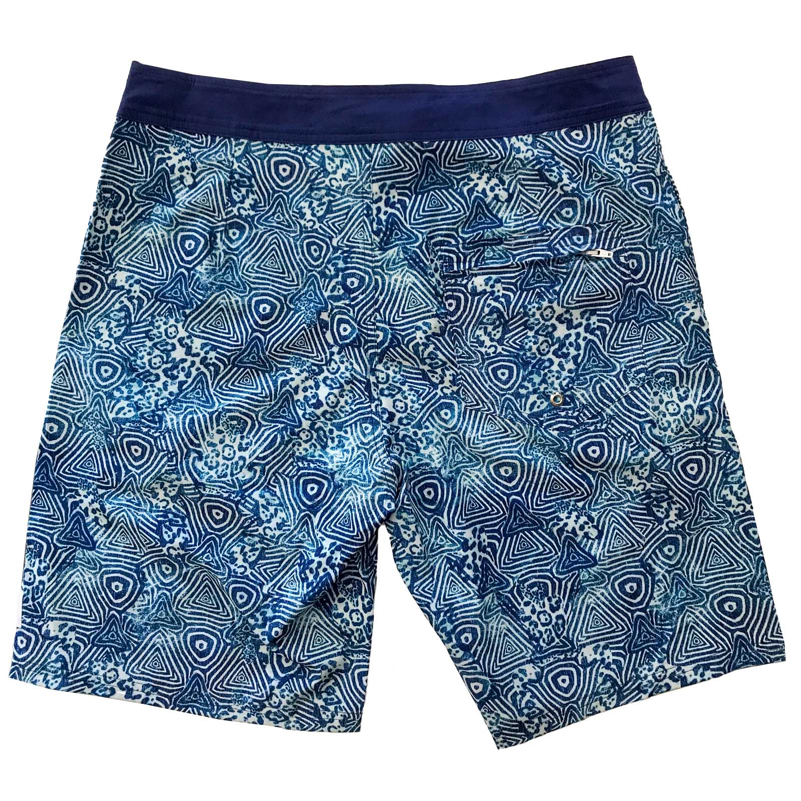Mens Surfer Boardies from Recycled Plastic Bottles, Indigo back