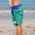 South Beach Boardies recycled plastic Unisex Kids Going Out Boardies in Shipping Lanes, side view