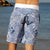 SBB Mens Surfer Boardies in Sea Punk, made from recycled plastic bottles. Back View