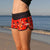 SBB Womens Cute Butt Boardies recycled Garden Party left view