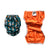 SOUTH BEACH BOARDIES reusable swim snappies made from recycled plastic bottles, Teal seahorse print front inner AWJ lining