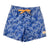 South Beach Boardies Kids Retro Trunks Palmageddon front , made from recycled plastic bottles