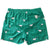 South Beach Boardies Men's Stretchy Trunks made from recycled plastic bottles, Bin Chicken Ibis print, back