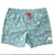 South Beach Boardies Men's Stretchy Trunks made from recycled plastic bottles, Cocos palm tree print, front