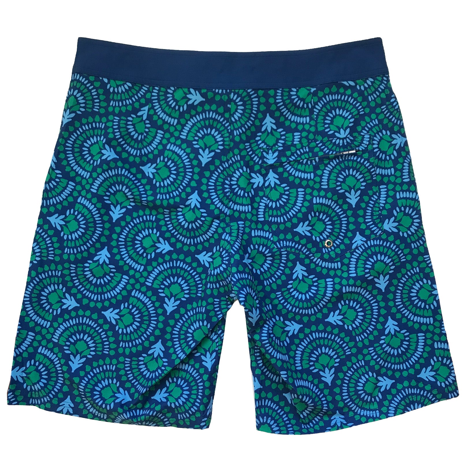 South Beach Boardies Men's Surfer Boardies made from recycled plastic bottles, Tagazhout print, back