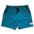 South Beach Boardies Mens Stretchy Solid-Colour Trunks made from recycled plastic bottles, OCEAN BLUE colour, front