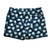 South Beach Boardies Mens Stretchy Trunks in Snail Trail print, made from recycled plastic bottles, back.