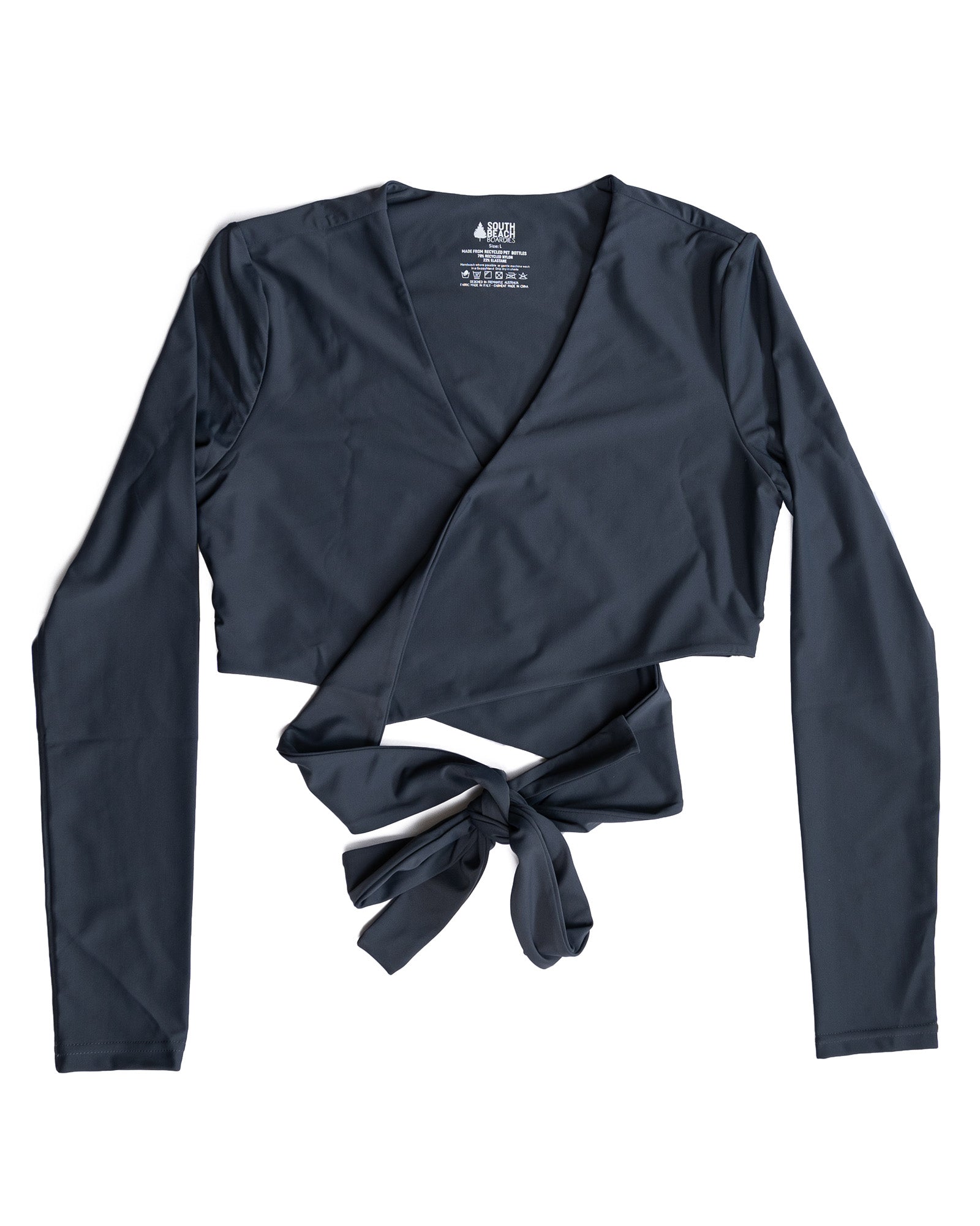 South Beach Boardies Women's Titanium Rashie Shrug made from recycled fishing nets