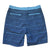 South Beach Boardies sustainable Mens Hybrid Boardies, made from recycled plastic bottles, Blue Stripe, back