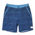 South Beach Boardies sustainable Mens Hybrid Boardies, made from recycled plastic bottles, Blue Stripe, front