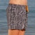 South Beach Boardies recycled plastic Womens Summer Shorts in Tribal, right side view
