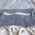Freostyle Denham navy blue striped Turkish Towel with zip pocket so you can stash your stuff