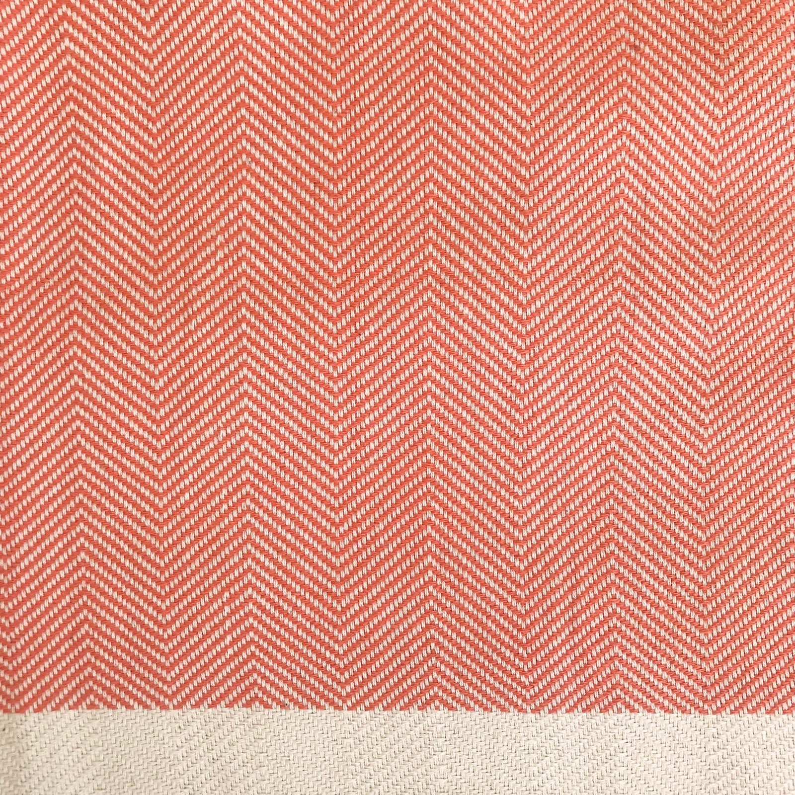 Freostyle Turkish Beach Towel with Pockets, Lannai, Orange, close up of orange weave