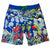 South Beach Boardies Men's Surfer Boardies made by South Beach Boardies from recycled plastic bottles, Djiti Djiti Willy Wagtail front view 