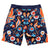 Mens Surfer Boardies from Recycled Plastic Bottles, Flourish print back view