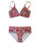 SBB WOMENS Matching Bikini and Bottoms FROM RECYCLED PLASTIC BOTTLES Pink Paradise print