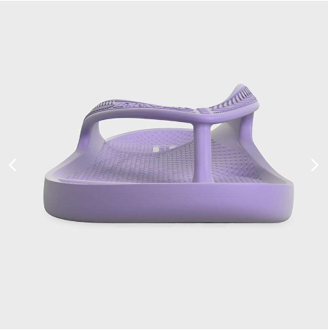 Lighhtfeet recycled arch support flipflops in Lavender, sold at South Beach Boardies