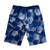 South Beach Boardies Kids Long Board Shorts in Baller football print made from recycled plastic bottles, back