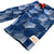 South Beach Boardies Kids Long Board Shorts in Baller football print made from recycled plastic bottles, side leg view