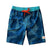 South Beach Boardies Kids Long Board Shorts in Koi print made from recycled plastic bottles, front view