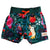 South Beach Boardies Kids Stretchy Trunks made from recycled plastic bottles, Aussie Birds print, front view