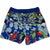 South Beach Boardies Kids Stretchy Trunks made from recycled plastic bottles, Djiti Djiti Willy Wagtail print, back view