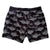 South Beach Boardies Men's Stretchy Trunks made from recycled plastic bottles, Anglerfish print, back view.