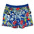 South Beach Boardies Men's Stretchy Trunks made by South Beach Boardies from recycled plastic bottles, Djiti Djiti Willy Wagtail backview