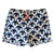 South Beach Boardies Men's Stretchy Trunks in Penguin Parade Print, made from recycled plastic bottles, front view