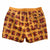 South Beach Boardies Men's Stretchy Trunks made from recycled plastic bottles, Red Crabs print, back view 