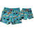 matching kids and dads recyled plastic boardies in sushi sushi print by south beach boardies