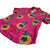 South Beach Boardies Women's Eucalyptus Tencel Cubano shirt in Hula print, side angleview