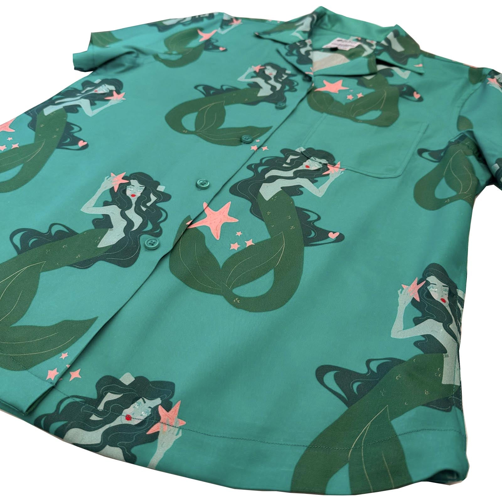 Women's Cubano Shirt: Mermaid