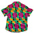 South Beach Boardies Women's Eucalyptus Tencel Cubano shirt in Toucan print, back view