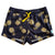 Women's Stretchy Shorts: Gold Pineapples