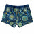 South Beach Boardies Women's Stretchy Shorts in In Bloom, made from recycled plastic bottles, back view