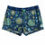 South Beach Boardies Women's Stretchy Shorts in In Bloom, made from recycled plastic bottles, front view 