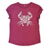 Women's Organic Cotton T-Shirt: Berry 'Ocean Pollution Makes Me Crabby'