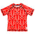 South Beach Boardies Kids UPF50+ Recycled Rashie made from recycled plastic bottles, Big Red Lobster print